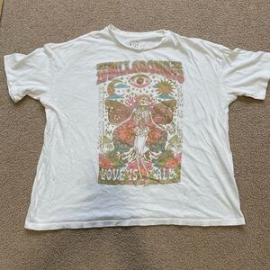 Billabong White Graphic Tee